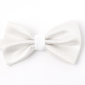 Atacado Micro Fibra Jacquard Branco Sublimação Pré-amarrado Bow Tie